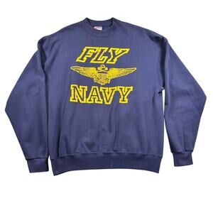 Vintage Fly Navy Sweatshirt XL